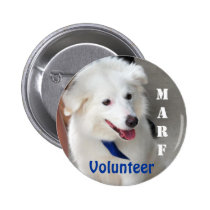 MARF Volunteer Button with Molly buttons