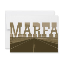 Marfa Texas invitations