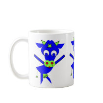 Margaret - Blue Cow Mug