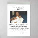 Margaret Reese and Grandson, Taylor Reese Print