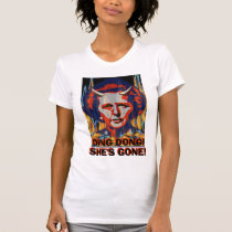 margaret thatcher ding dong she's gone tshirt t-shirts