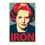 Margaret Thatcher "Iron" Poster