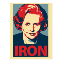 Margaret Thatcher Postcard postcards