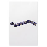 Margaret toy blocks in blue stationery
