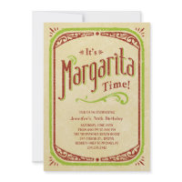Margarita Invitations - Fiesta Tequila Beach Party