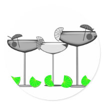 Margarita Lovers With Limes T-Shirts & Gifts stickers
