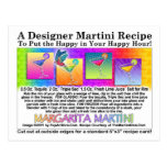 Margarita Martini Recipe Postcard