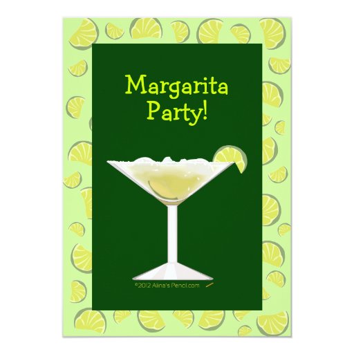 Margarita Party Cocktail Party Invitation Template 5" X 7" Invitation ...