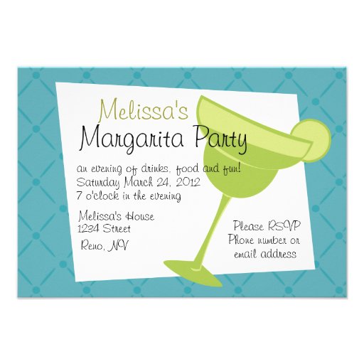 Margarita Party Personalized Announcement