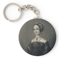 Marguerite Queen of Navarre by John J. Hinchliff Key Chains