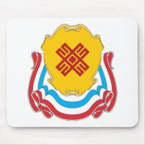 Mari El Coat of Arms Mousepad by FlagTshirts Mari El Coat of Arms Mousepad
