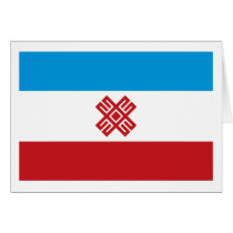 Mari El Flag Greeting Card by FlagTshirts Mari El Flag Greeting Card