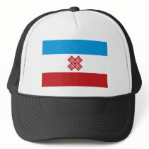 Mari El Flag Hat by FlagTshirts Mari El Flag Hat