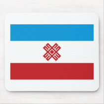 Mari El Flag Mousepad by FlagTshirts Mari El Flag Mousepad