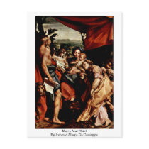 Maria And Child By Antonio Allegri Da Correggio Postcards