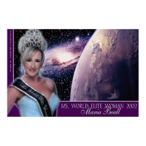 Maria Beall - Ms. World - 3 posters by MrsGalaxy Maria Beall - Ms. World - 3 posters
