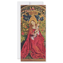 Maria In The Rose Grove By Schongauer Martin (Best Rack Card Template