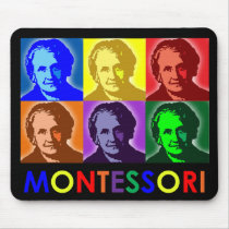 Maria Montessori Pop-Art Mouse Pad mousepads by PeaceMontessori Maria Montessori Pop-Art Mouse Pad mousepads