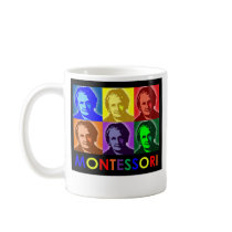 Maria Montessori Pop-Art Mug by PeaceMontessori Maria Montessori Pop-Art Mug