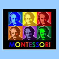 Maria Montessori Pop-Art Postcard postcards