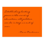 Maria Montessori Quote No. 3 Post Card