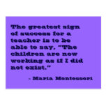 Maria Montessori Quote No. 5 Post Card