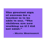 Maria Montessori Quote No. 5 Post Card