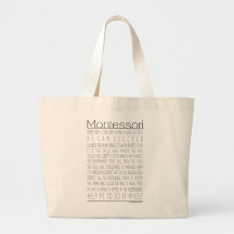 Maria Montessori Quotes Canvas Bag