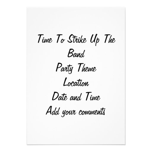 MARIACHI GONE WILD INVITATION
