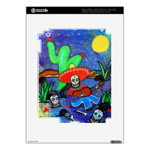 MARIACHI SIESTA DAY OF THE DEAD iPad 3 DECALS