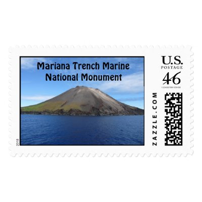 Mariana Trench on Mariana Trench Marine National Monument Stamps By Saipanblogger