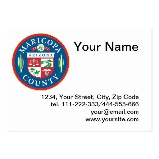 Maricopa County seal Business Cards