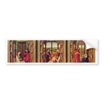 Marie Altar (Miraflores Altar) Triptych Overview Bumper Stickers