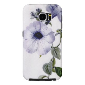 Marie-Anne Petunia Vintage Floral Watercolor Art Samsung Galaxy S6 Cases