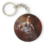 Marie Antoinett of Austria by Jean Baptiste Dagoty Key Chain