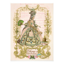 Marie Antoinette 5.5" x 7.5" Invitations invitations