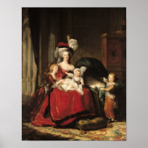 Marie-Antoinette  and her Children, 1787 Posters