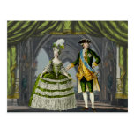 Marie-Antoinette and Louis XVI - Green Post Card