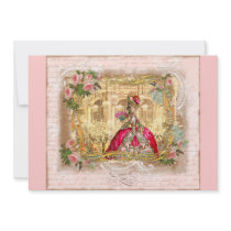 Marie Antoinette at Versailles Party invitations