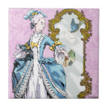 Marie Antoinette & Bluebird Ceramic Tile