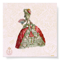 Marie Antoinette Canvas Giclee posters by pauletteparis Marie Antoinette Canvas Giclee posters