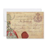 Marie Antoinette Carte Postale Parisian Invitation