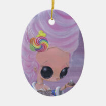 marie, antoinette, sugar, fueled, sugarfueled, michael, banks, coallus, rainbow, candy, girl, Ornament with custom graphic design
