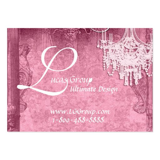 Marie Antoinette Chic Couture Business Cards (back side)