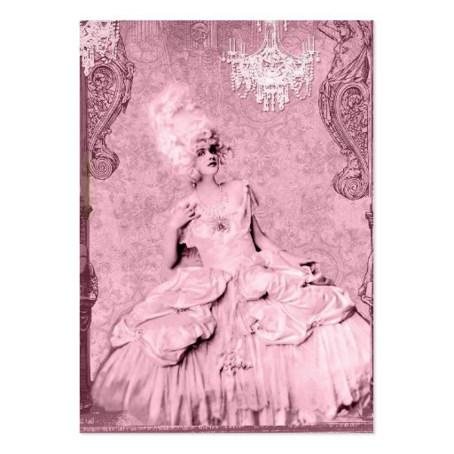 Marie Antoinette Chic Couture Business Cards (front side)