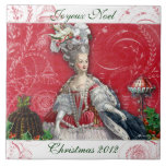 Marie Antoinette Christmas Desserts Custom Tile