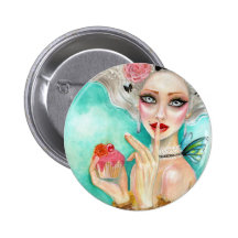 Marie Antoinette Cupcake Queen Buttons