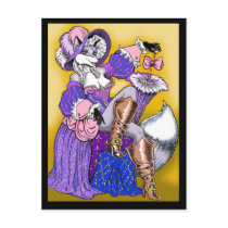 Marie Antoinette Fox Postcard by artvixn Marie Antoinette Fox Postcard