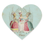 Marie Antoinette French Paris Ladies Heart Sticker