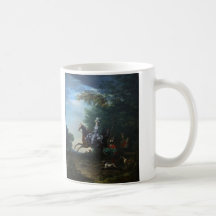 Marie Antoinette Hunting by Louis Auguste Brun Coffee Mugs